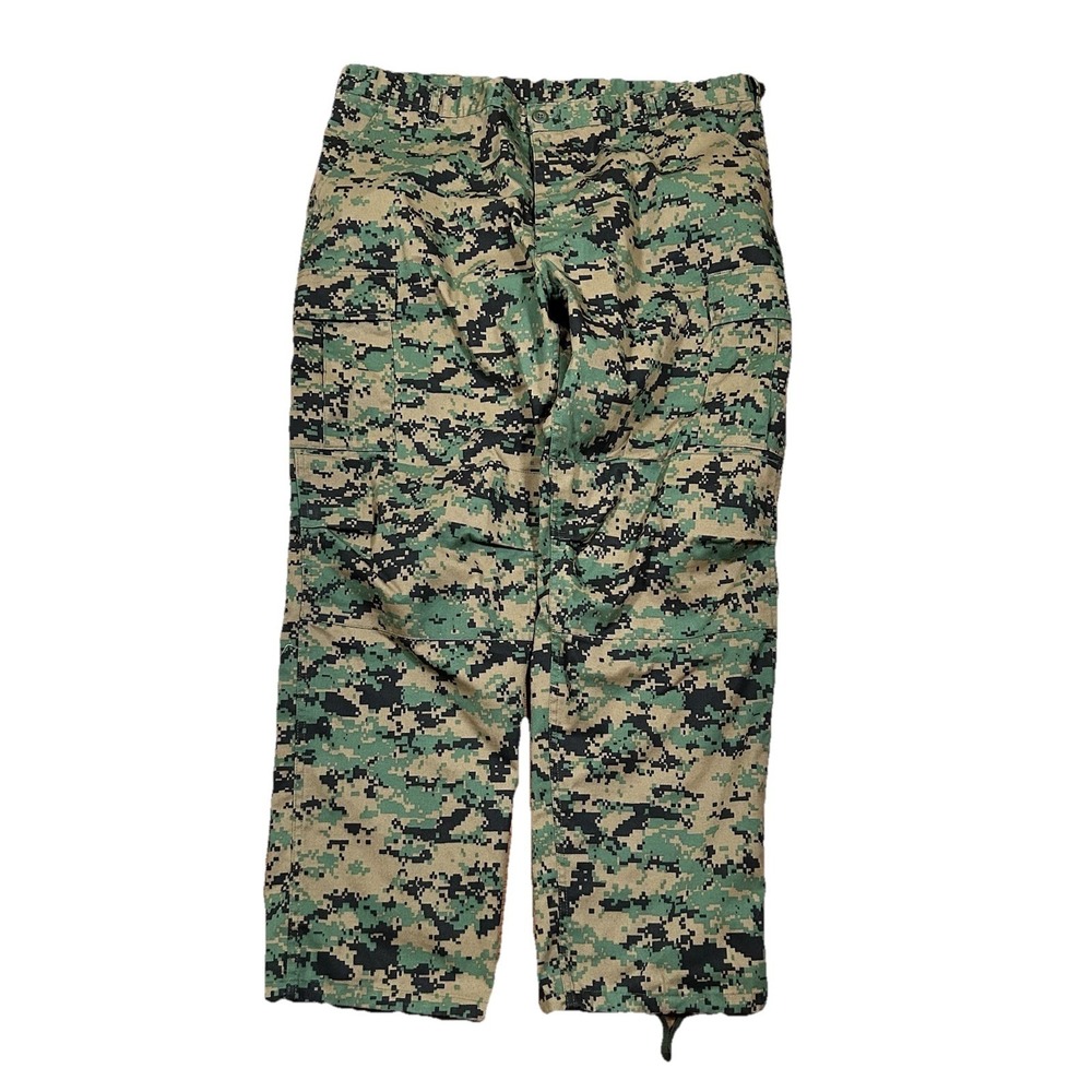 Rothco Cargo Pants Mens XL Green Digital Camo BDU Canvas Workwear Outdoor